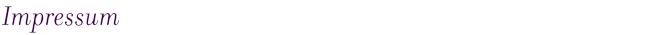 Impressum